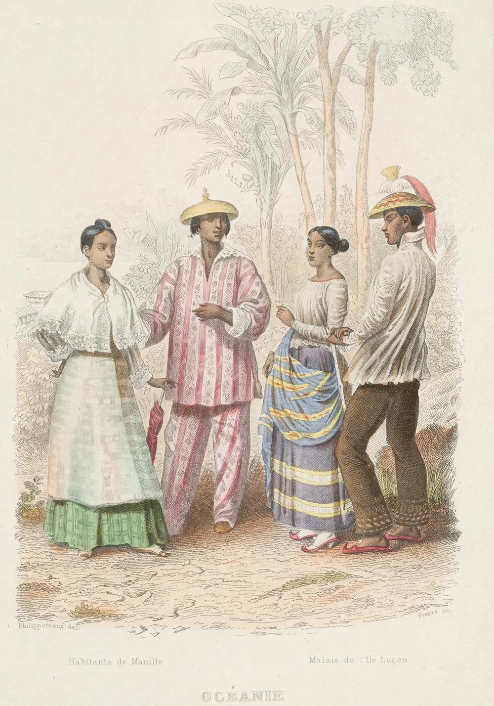 Abitanti di Manila e malesi dell'isola di Luzon